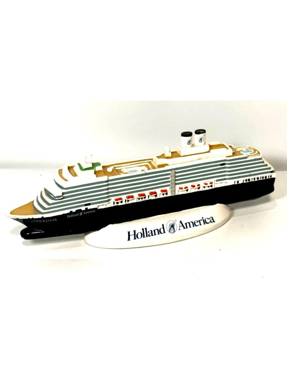 Holland American MS Ryndam Cruise Ship Model 9.5 inches Vintage